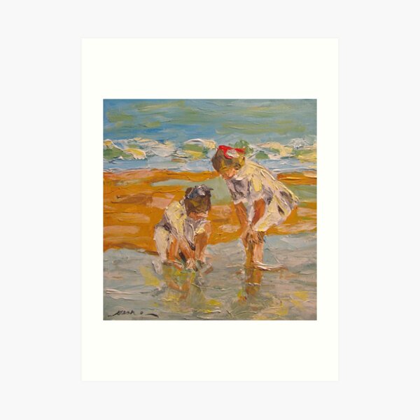 Study of EH Potthast's "In the Surf" Art Print