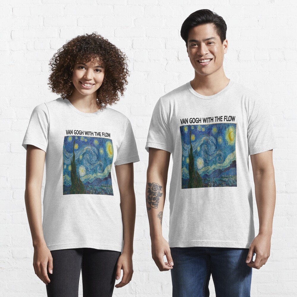 van gogh with the flow t shirt