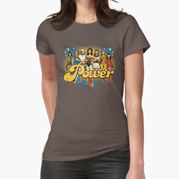 Women of 70s TV - POWER! Fitted T-Shirt