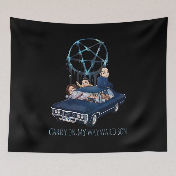 Item preview, Supernatural Carry On My Wayward Son , Supernatural Logo Art , Supernatural Winchester designed and sold by PLKHDA.