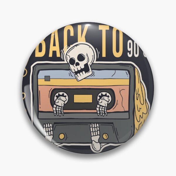 Item preview, Vintage Old Tape Cassete with Skull Illustration designed and sold by Peekonet.