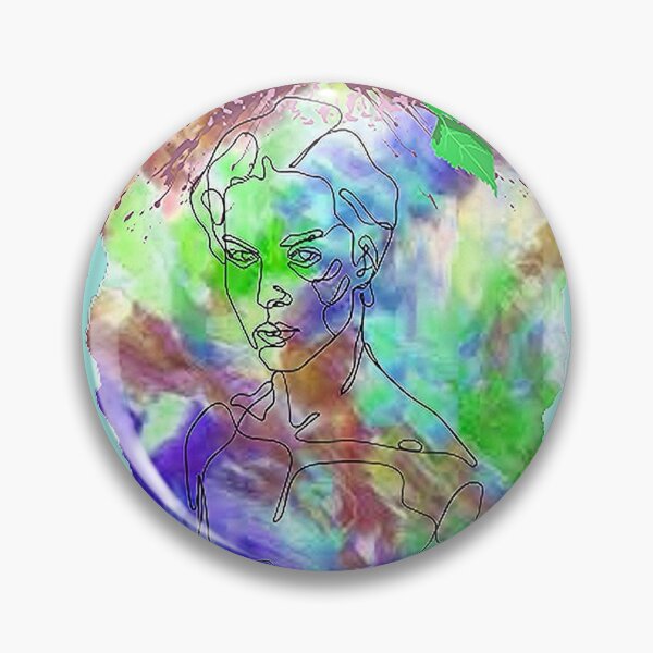 Item preview, Graphic Psychedelic Linear Abstract Face of a man, nr 2,Trippy Psychedelic Arte Abstracto designed and sold by Adri Barnard.