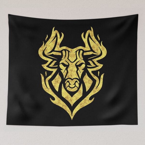 Item preview, Raging Fire BULL Abstract Tribal Tattoo Style designed and sold by Naumovski.