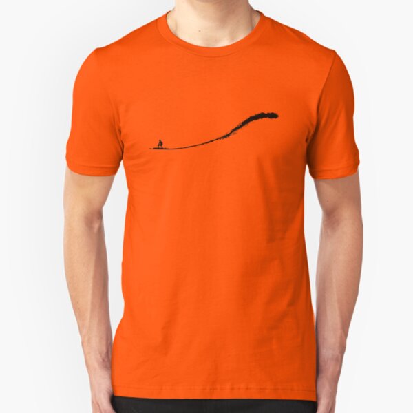 Big Wave Surfing Slim Fit T-Shirt