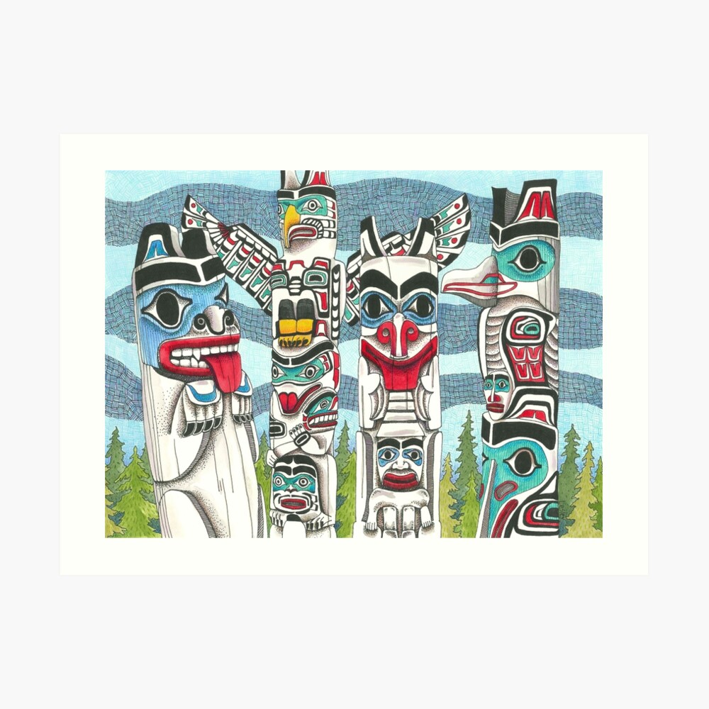 Totem Talk Art Print