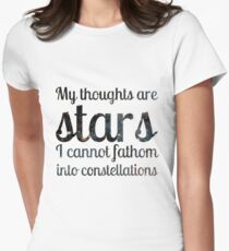 The Fault in Our Stars - My Thoughts Women's Fitted T-Shirt
