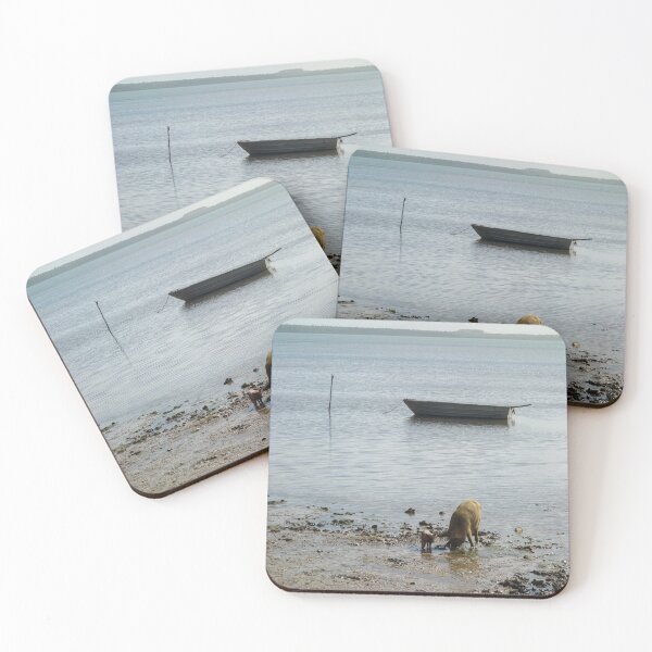 Item preview, Pig and Piglet on Ocean Shore designed and sold by Vagabondlens.
