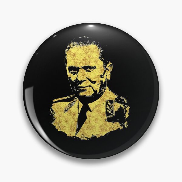 Item preview, Josip Broz TITO the President of Yugoslavia SFRJ Abstract Gold Style Portrait designed and sold by Naumovski.