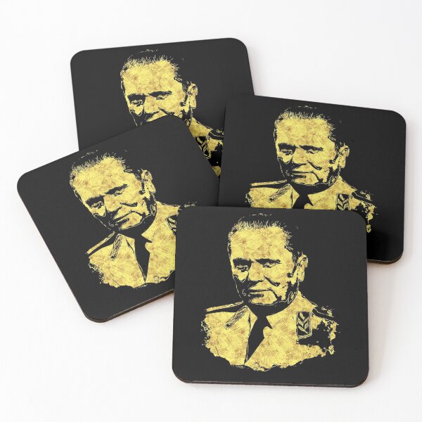 Item preview, Josip Broz TITO the President of Yugoslavia SFRJ Abstract Gold Style Portrait designed and sold by Naumovski.