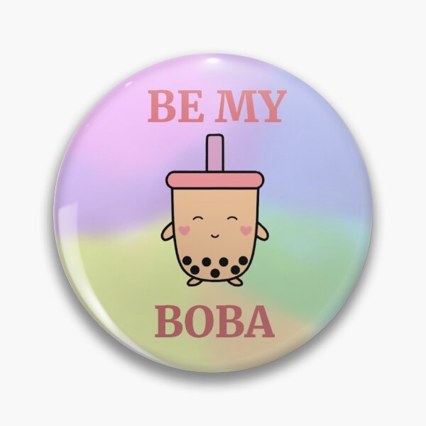 Artikelvorschau, BE MY BOBA Süßes und entzückendes Design für Aufkleber, Maske, Pins usw. entworfen und verkauft von artisanmilly.