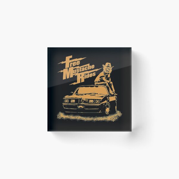 Item preview, Free mustache Smokey and the bandit car movie art designed and sold by CynthiaRafael.