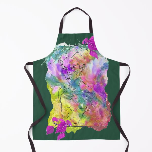 Item preview, Graphic Psychedelic Linear Abstract Face of a man, nr 5,Trippy Psychedelic Arte Abstracto designed and sold by Adri Barnard.