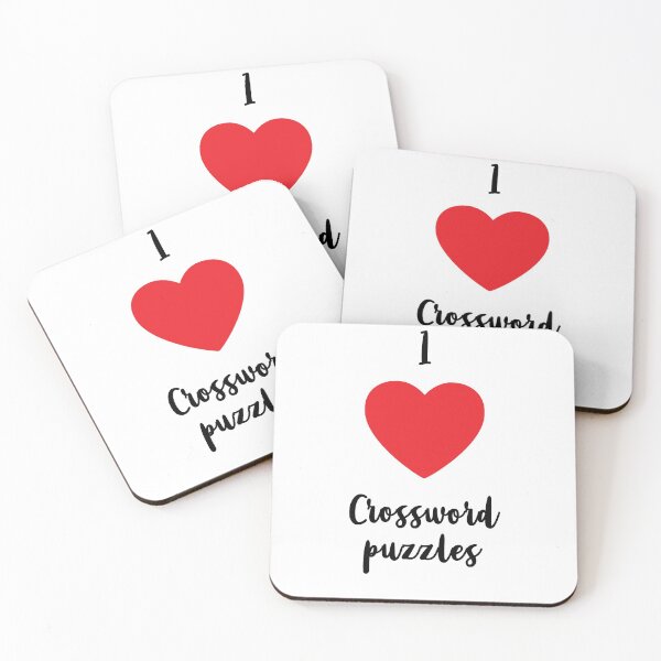 Item preview, Heart Design | I Love Crossword Puzzles designed and sold by Randy Cavill.