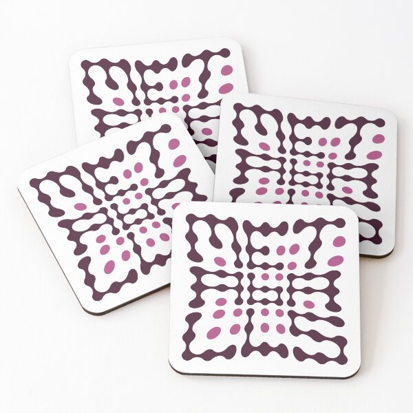 Item preview, Warped Metaballs Typography (Pink) designed and sold by John Uttley.