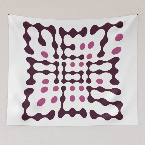 Item preview, Warped Metaballs Typography (Pink) designed and sold by John Uttley.