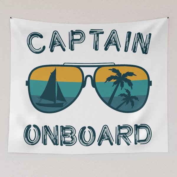 Item preview, Captain onboard - sailing lover designed and sold by SidTastic .