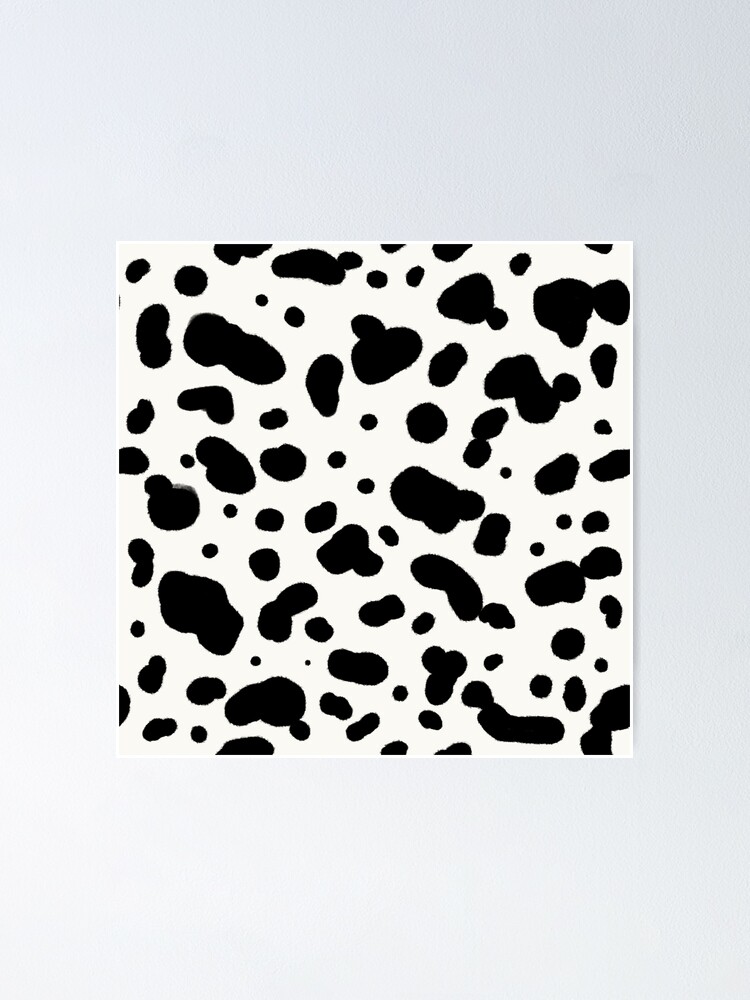 Dalmatian Dog or Cow White With Black Spots Pattern All-over Print