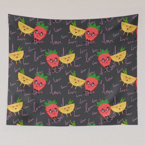 Item preview, Mr Strawberry and Mrs lemon designed and sold by YourSpace8.