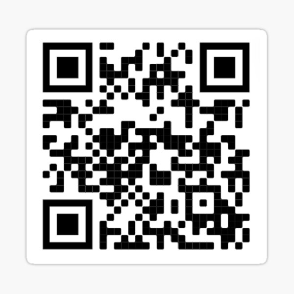 Aperçu de l'œuvre Bonjour kanye meme autocollant QR code créée et vendue par TotalBubble.