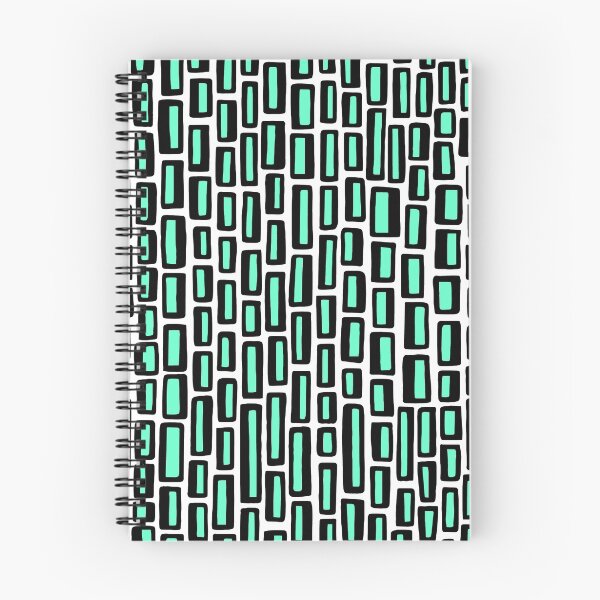 Item preview, 200515 - Black and Turquoise on White designed and sold by Artberry.