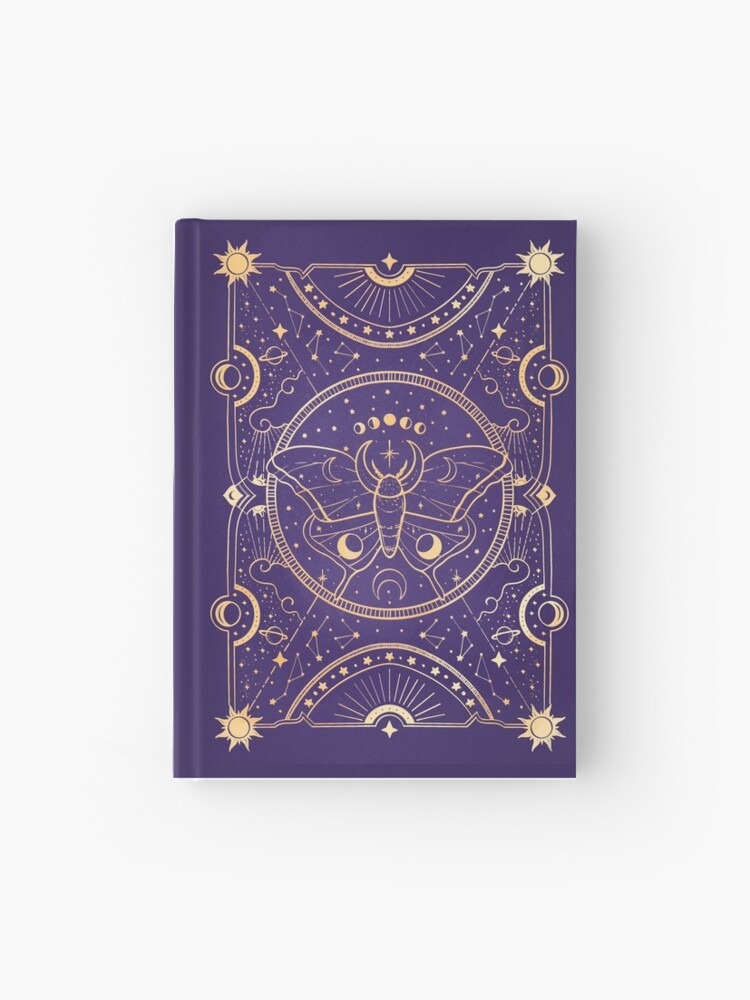 Celestial moth  Hardcover Journal for Sale by Catchless