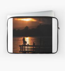 Fishing at dusk Laptop Sleeve
