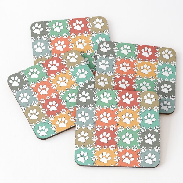 Item preview, Dog Cat Paw Prints Colorful Pattern designed and sold by MarkTees.
