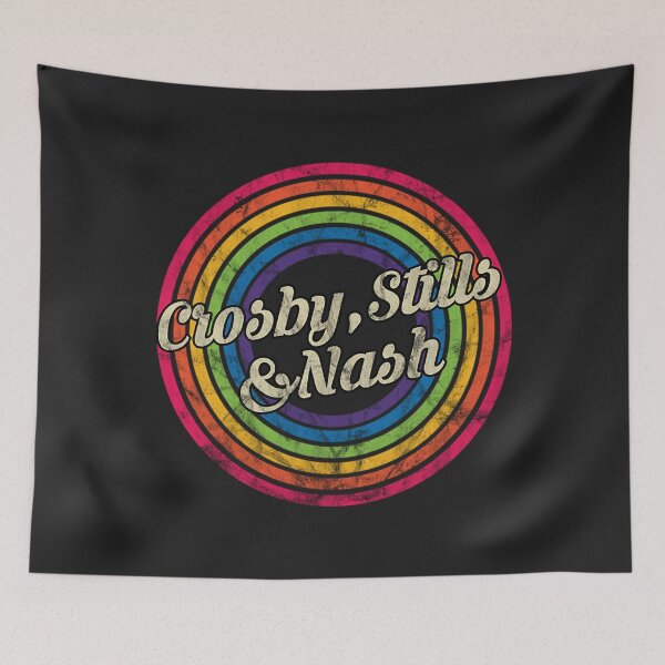 Item preview, Crosby Stills Nash T-ShirtCrosby , Stills & Nash - Retro Rainbow Faded-Style designed and sold by ArcherMeura.