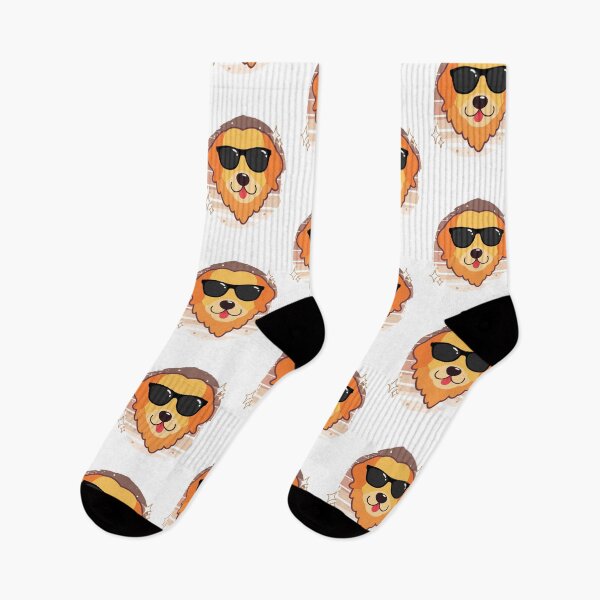 Item preview, Cute Golden Retriever Wearing Sunglasses designed and sold by sunnyxvibesss.