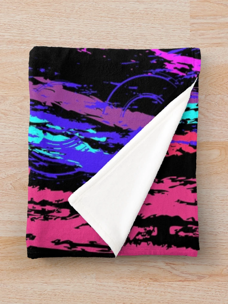 Thumbnail 3 of 6, Throw Blanket, Color Splash Abstract Pattern designed and sold by Rizty.