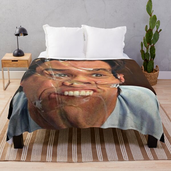 Jim Carrey Grinch Face Throw Pillow for Sale by MrMcGrath