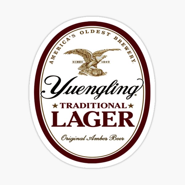 YUENGLING BREWERY EAGLE LOGO STICKER decal craft beer brewing 4" x 2.9" 
