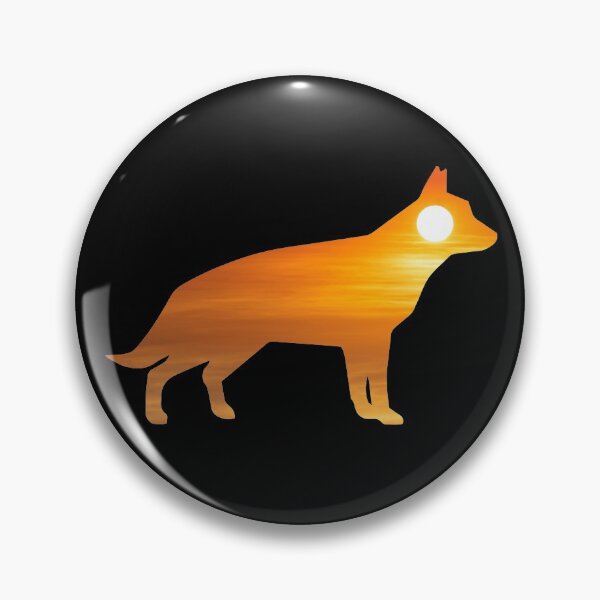 Item preview, German Shepherd Dog Silhouette Sunrise designed and sold by alaechamlal.