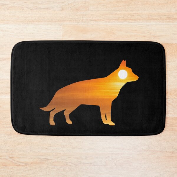 Item preview, German Shepherd Dog Silhouette Sunrise designed and sold by alaechamlal.