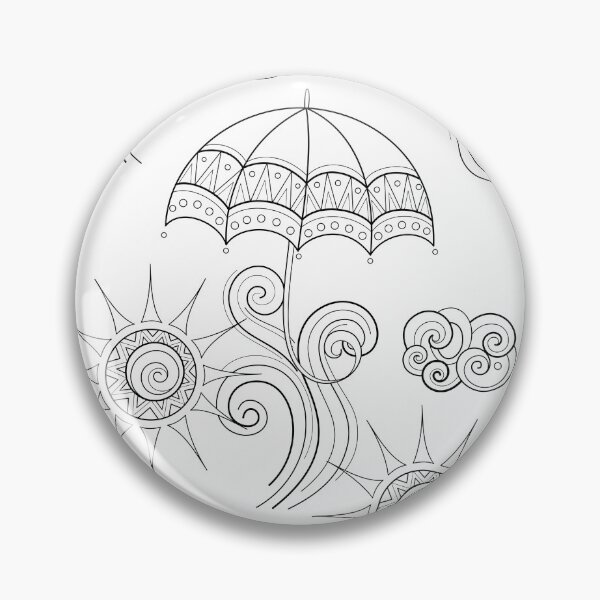 Item preview, Noncolored Fairytale Weather Forecast Print designed and sold by lissantee.