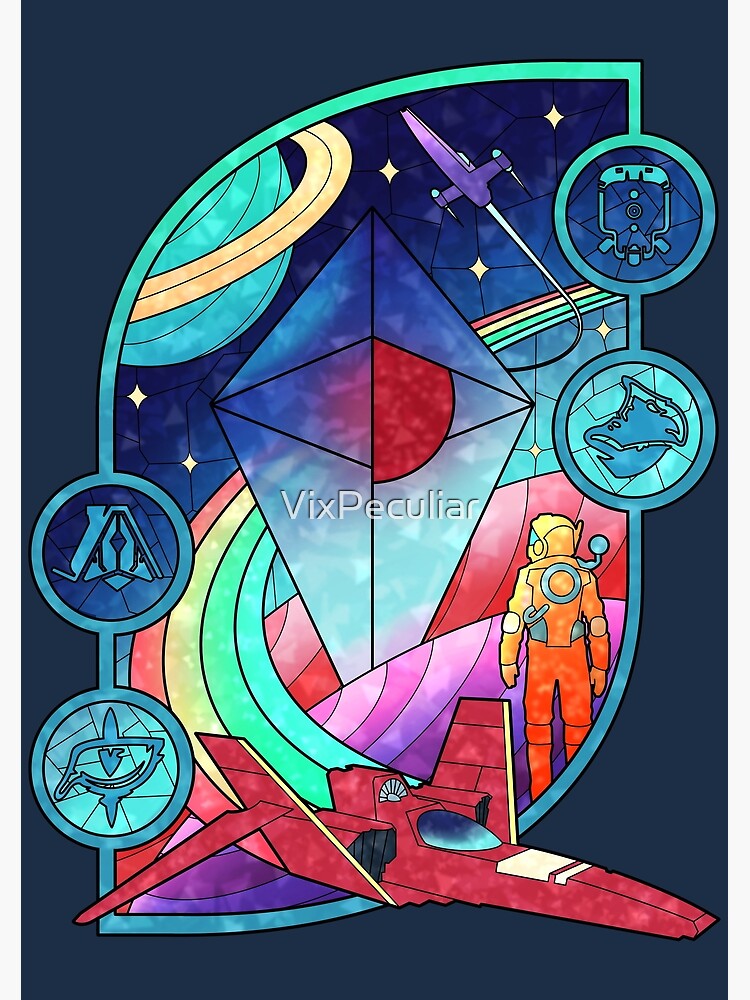 "Nms Glass New worlds" Poster for Sale by VixPeculiar Redbubble