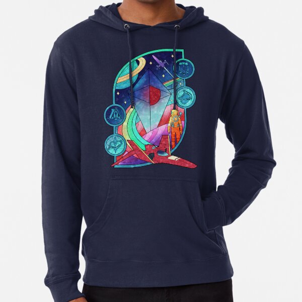 Nms Glass - New worlds Lightweight Hoodie