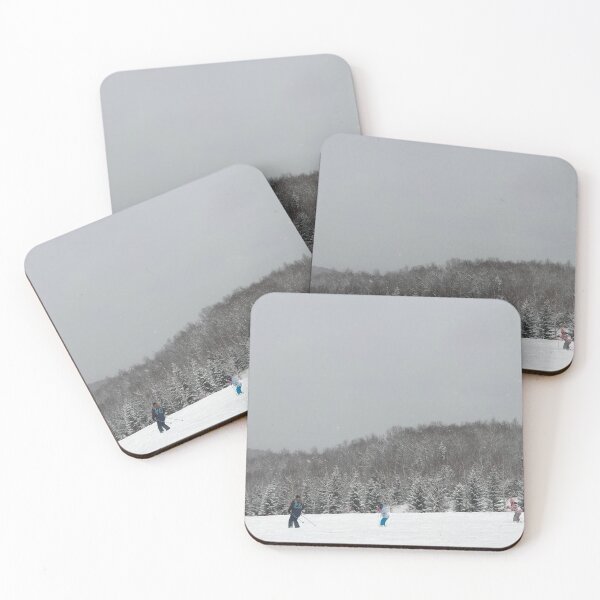 Item preview, Happy people skiing in icy cold weather  designed and sold by Goofyliphant.