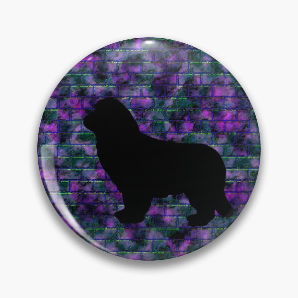Item preview, Newfoundland Dog Black Colorful Wall designed and sold by Moonyflower.