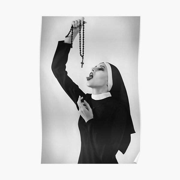 Bad Sexy Nun - Cool Gangsta Trapstar Poster