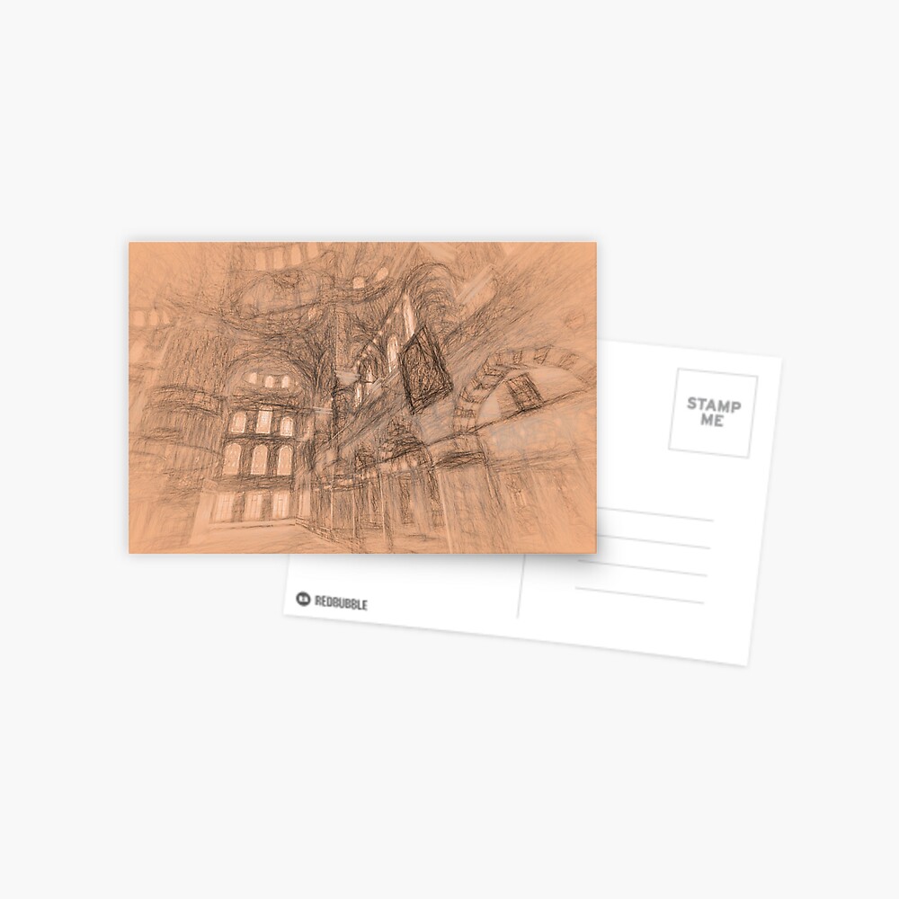 Istanbul Mosque Turkey Post Stamps Vintage Style Greeting Card for Sale by  CityStampsShop