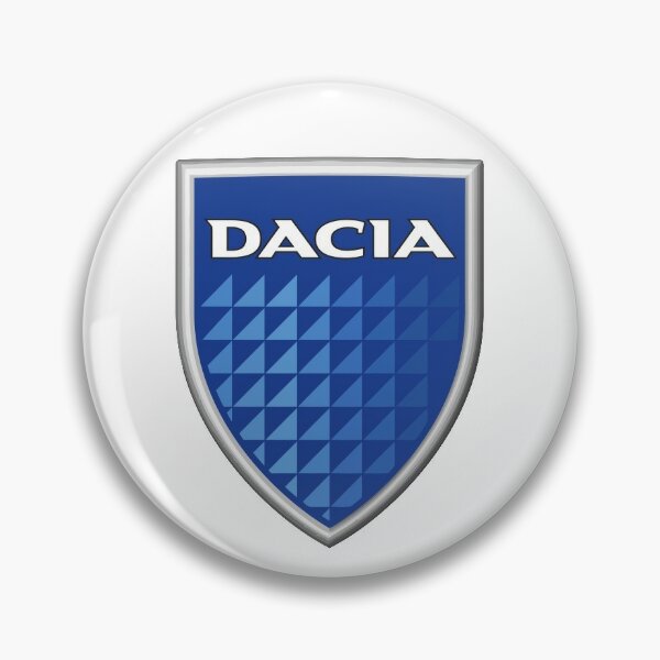 Dacia Logo Pin Badge blau silber 