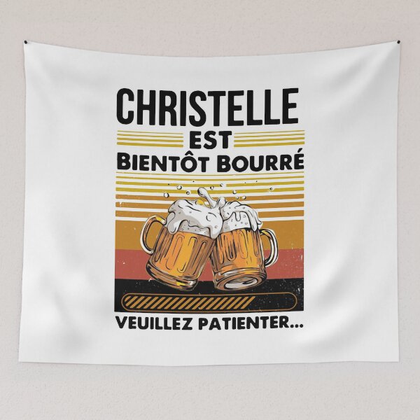 Item preview, CHRISTELLE EST BIENTOT BOURRE VEUILLEZ PATIENTER VINTAGE designed and sold by GPTrending.