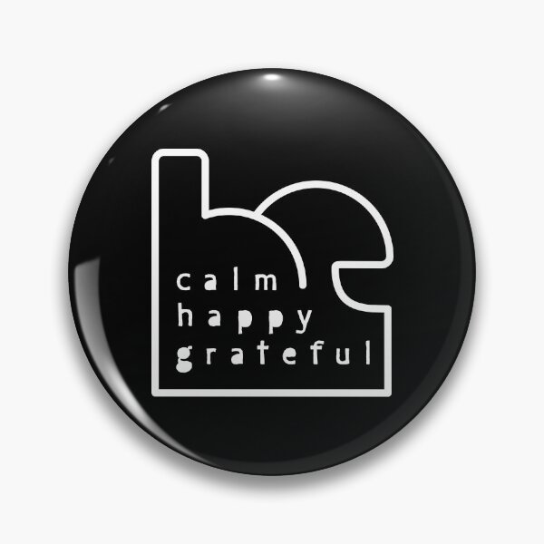Item preview, Be Calm Be Happy Be Grateful. Typography design (white)  designed and sold by lents.