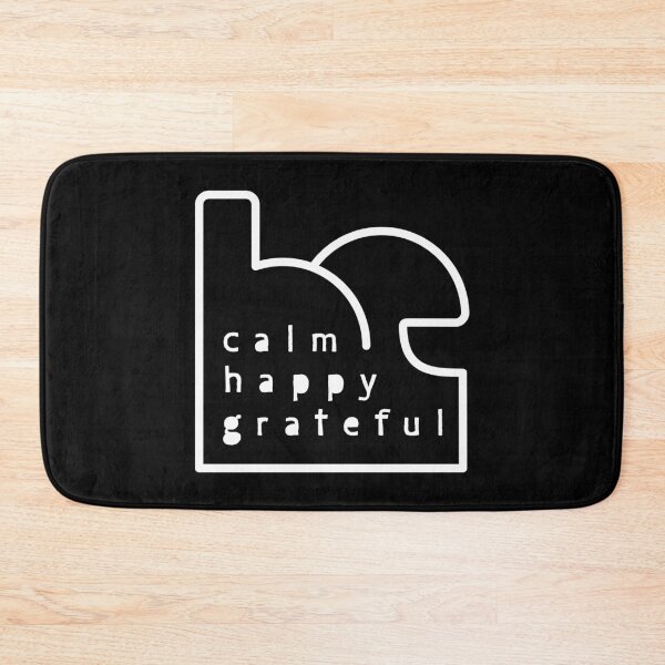 Item preview, Be Calm Be Happy Be Grateful. Typography design (white)  designed and sold by lents.
