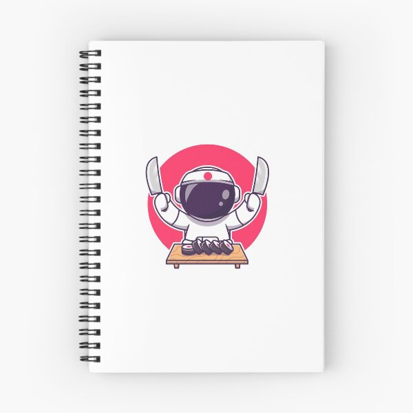 Item preview, Cute astronaut sushi with knife designed and sold by Yerdish1.