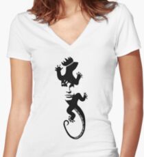 Lizard King Morrison Women's Fitted V-Neck T-Shirt