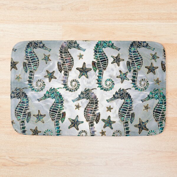Item preview, Sea horse Starfish Abalone Pattern designed and sold by k9printart.