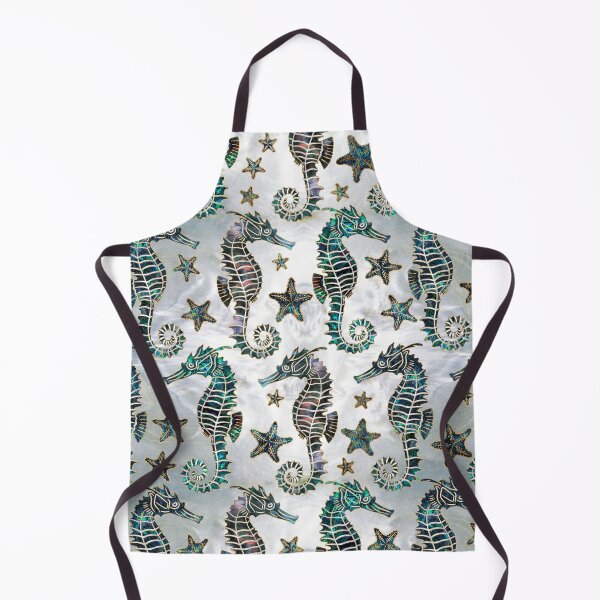 Item preview, Sea horse Starfish Abalone Pattern designed and sold by k9printart.