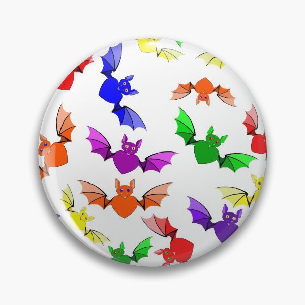 Item preview, Rainbow Love Bats designed and sold by Kestrelle.